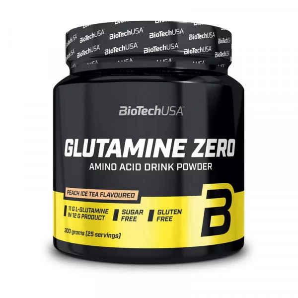 BioTech Glutamine Zero (300 g, peach ice tea)