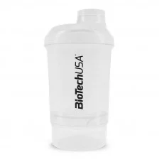 BioTech Shaker Wave Mini + 2 in 1 (300 ml, Opal White)