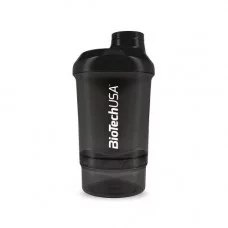 BioTech Shaker Wave Mini + 2 in 1 (300 ml, Black)