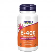 NOW E-400 Natural with d-Alpha Tocopherol (100 softgels)