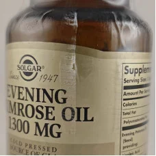Solgar Evening Primrose Oil 1300 mg (пошкоджена захисна плівка) (60 softgels, pure)