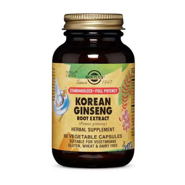 Solgar Korean Ginseng root extract (60 veg caps)