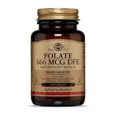Solgar Folate 666 mcg DFE (Metafolin 400 mcg) (100 tabs)