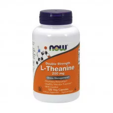 NOW L-Theanine 200 mg Double Strength (120 veg caps)