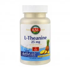 KAL L-Theanine 25 mg (120 micro tabs, pineapple dream)