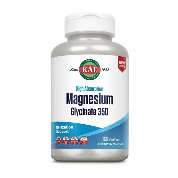 KAL Magnesium Glycinate 350 (160 veg caps)