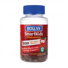Bioglan Smartkids Iron + Vitamin C (30 gummies, strawberry)
