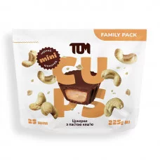 TOM peanut butter Цукерки з пастою кеш'ю чорний шоколад - Family Pack (225 g)