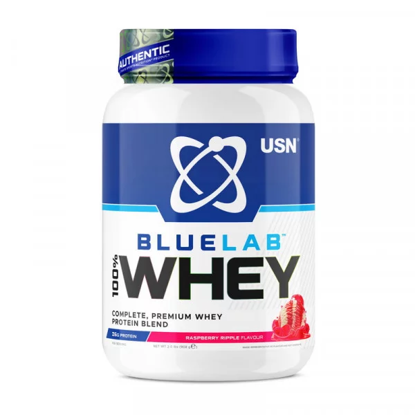 Blue Lab 100% Whey Premium Protein (908 g, raspberry ripple) USN