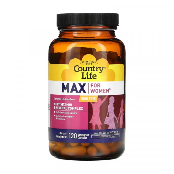 Country Life Max for Women Iron Free (120 caps)