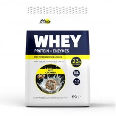FitWin Whey Protein + Enzymes (900 g, nut cookies)