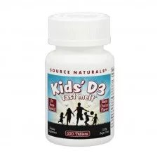 Source Naturals Kids D3 Fast Melt (100 tab, black cherry)